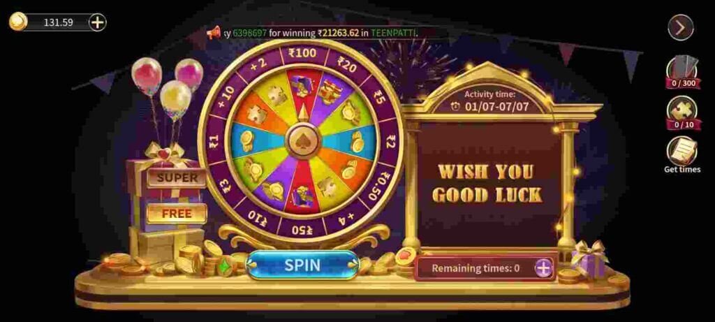 lucky wheel win 789